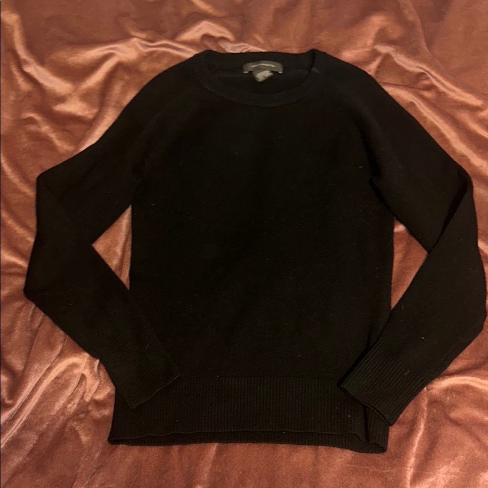 French Connection Black Sweatshirt Crew Neck